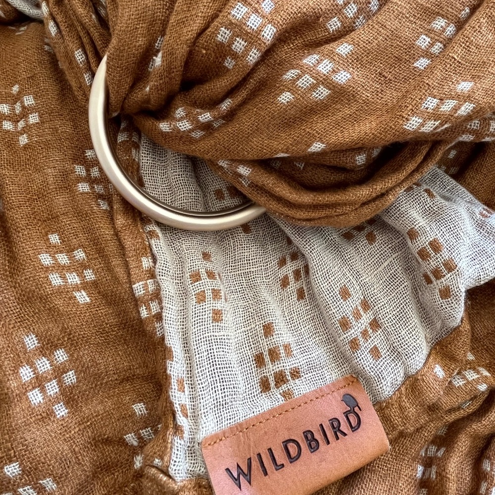 WildBird Tan Ring Sling with White Accents